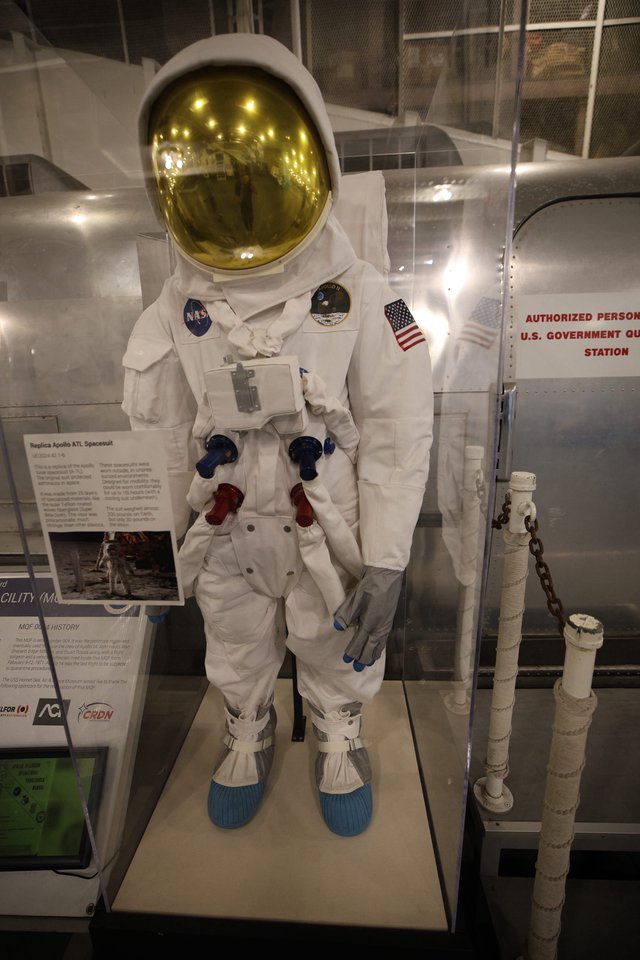 Apollo-Era Spacesuit Display at USS Hornet Museum
