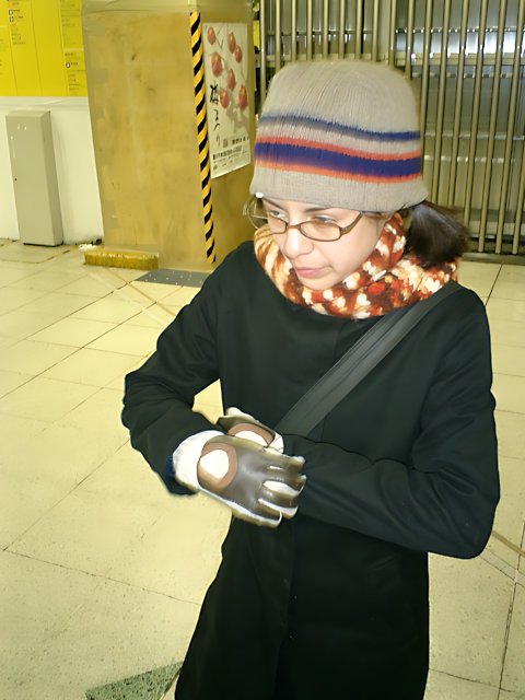 Tokyo Lady in Winter Wear