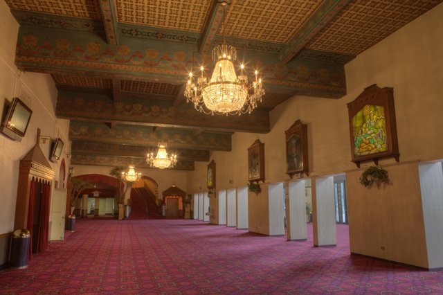 Grandeur of the Lobby in Old Theater