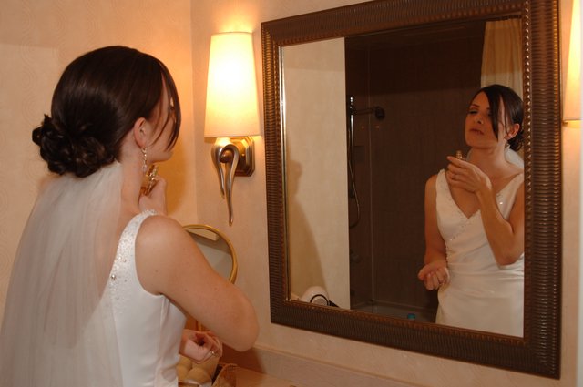 Bride Getting Ready Before Her Wedding Day