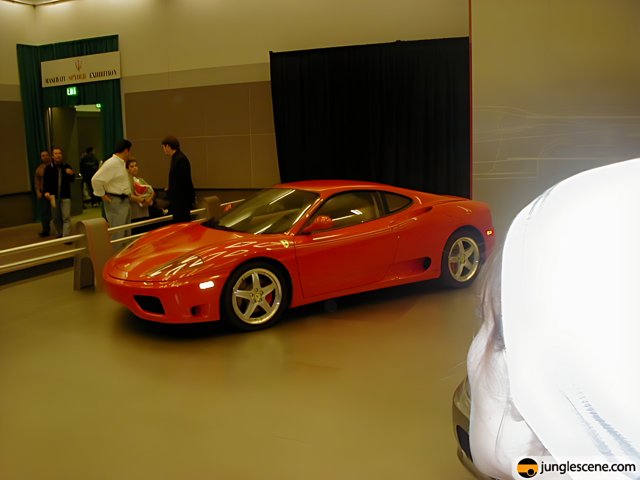Red Sports Car Shines at LA Auto Show