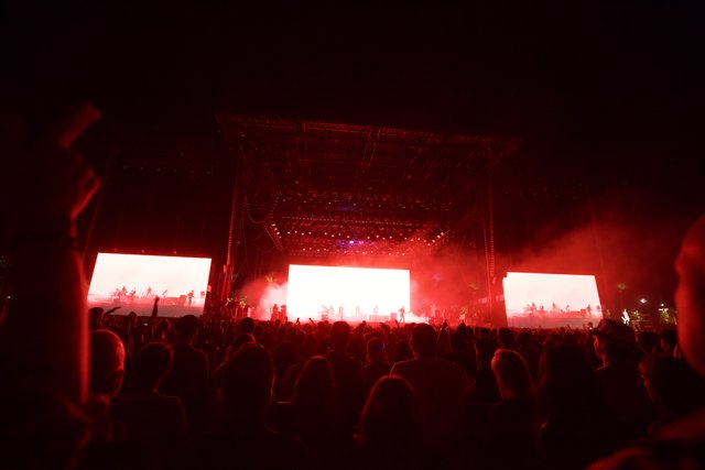Red-Hot Concert Crowd