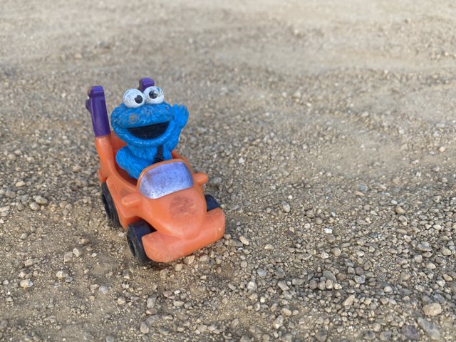 Cookie Monster Car on the Road