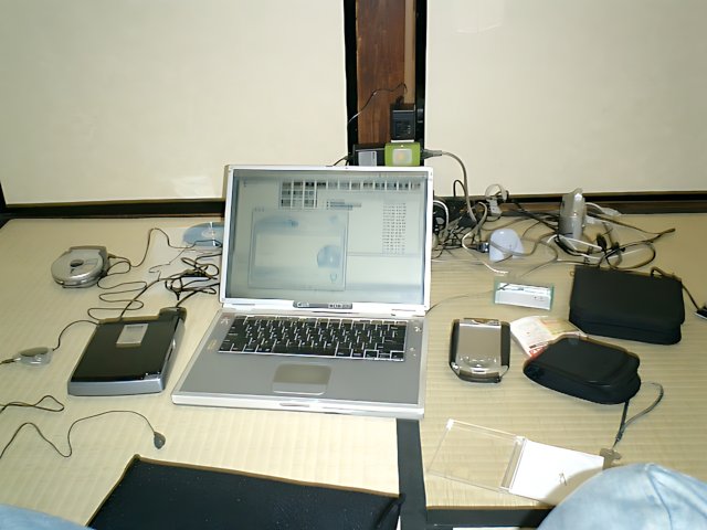 Two Laptops on a Tokyo Table