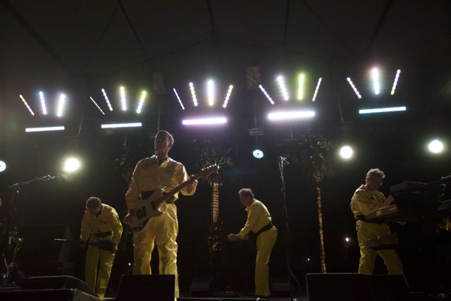Yellow-Suited Band Takes Coachella Stage