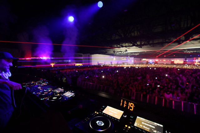 DJ Overlooking Massive Crowd at Wobbleland 2026