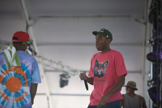 Tyler, The Creator and two friends rock tie dye at Coachella