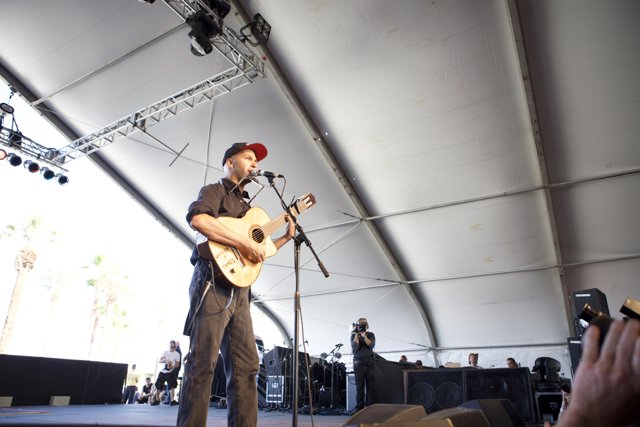 Tom Morello Rocks the Stage at 2007 Coachella Music Festival