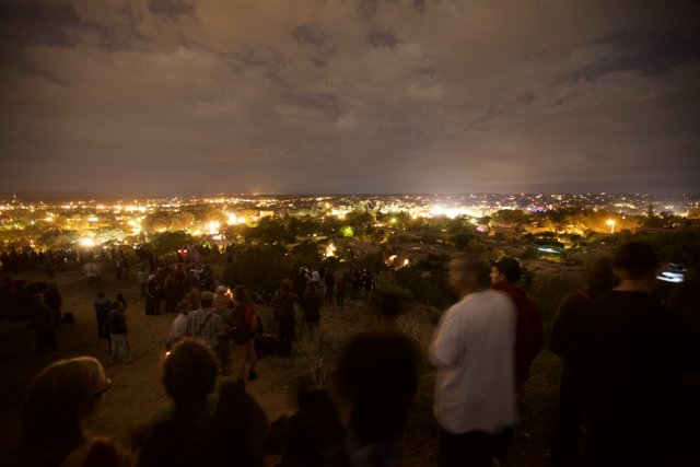 City of Santa Fe Shines Bright at Night