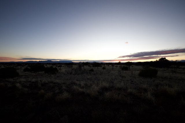 Desert Twilight Over New Mexico Landscape