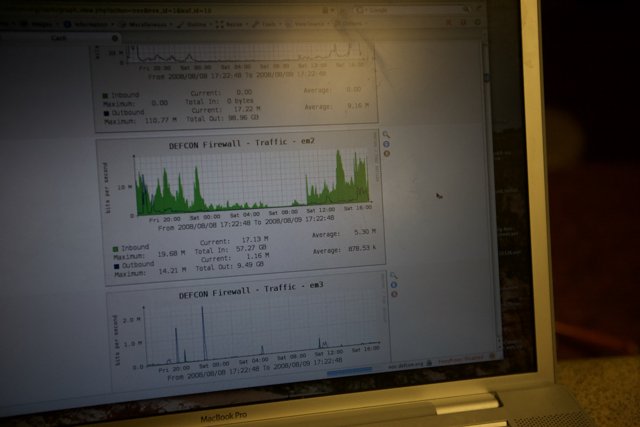 Analyzing Data on Laptop Screen