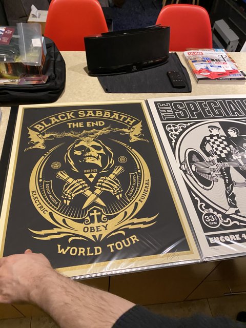 Black Sabbath World Tour Poster in the Presence of Henri Matisse