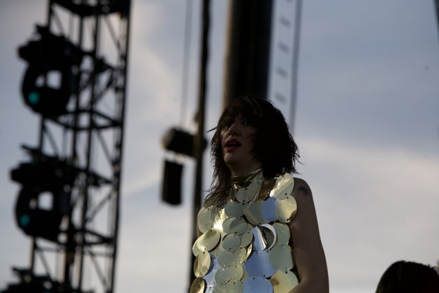 Shining in Gold on Coachella Stage