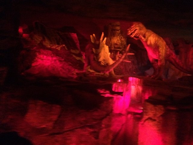 The Glowing Dinosaur in the Cave