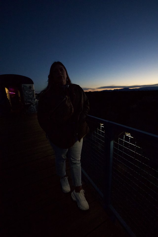 Silhouette Portrait at Twilight in Santa Fe