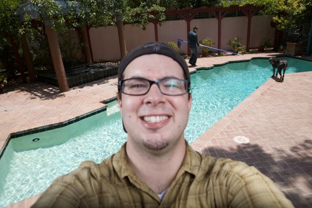 Selfie by the Pool