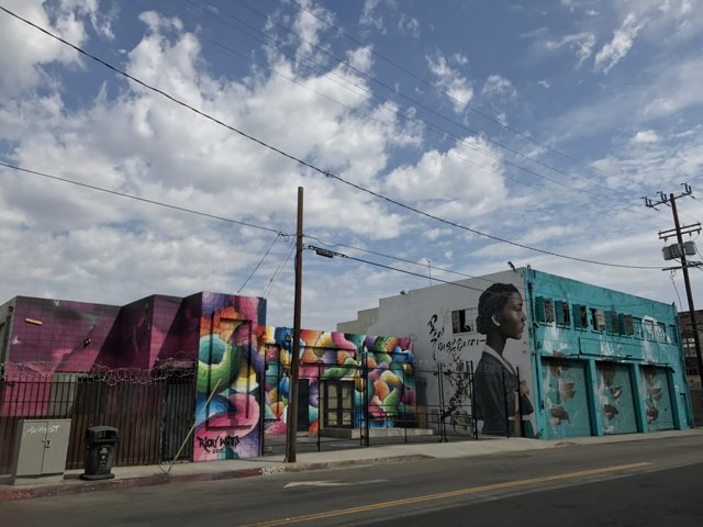 Vibrant Mural on Los Angeles Building