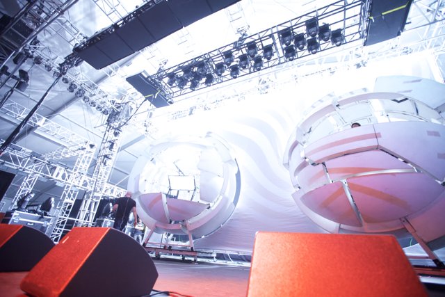 Speaker Sphere on Coachella Stage
