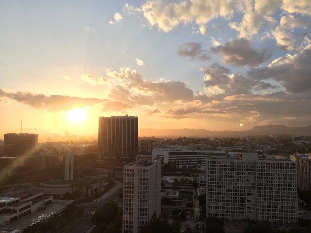 Sunset Splendor over Los Angeles
