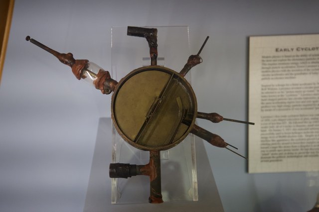 Early Cyclotron Scientific Instrument Museum Display