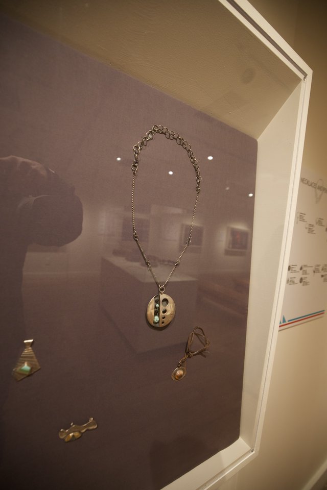 Historic Jewelry Display in Museum Case