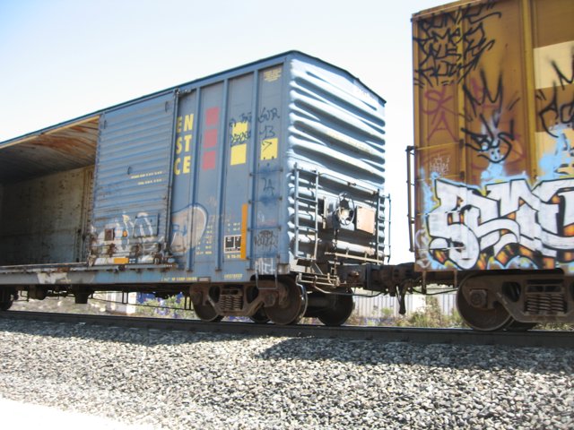 Graffiti on a Real Train