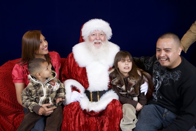 Smiling Faces with Santa Claus