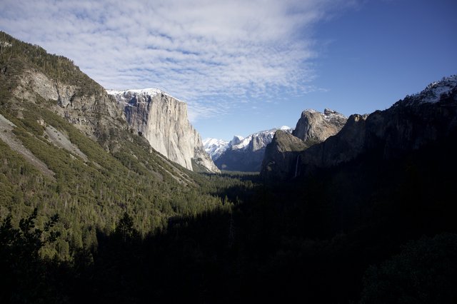 Yosemite Valley Winter View with El Capitan