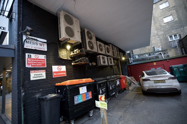 Urban Alleyway Service Area in Westminster, London