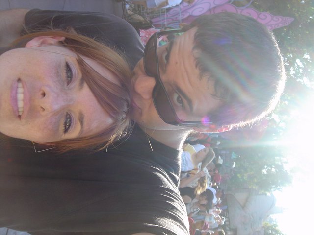 Friends Sharing a Sunny Summer Festival Selfie