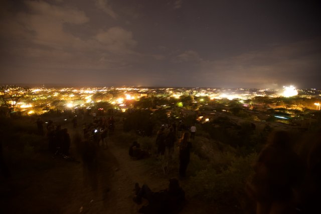 Nighttime Vigil on Santa Fe Hilltop