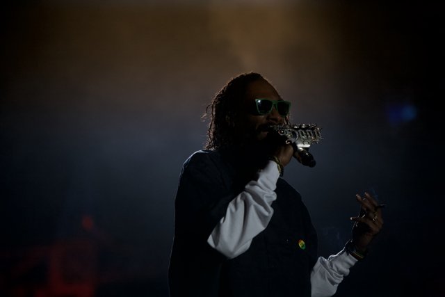 Snoop Dogg rocks the stage at the 2012 Grammy Awards