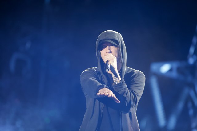 Eminem rocks the stage at the 2012 Grammy Awards