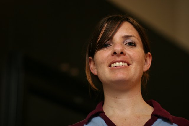 Candid Portrait of a Smiling Young Woman