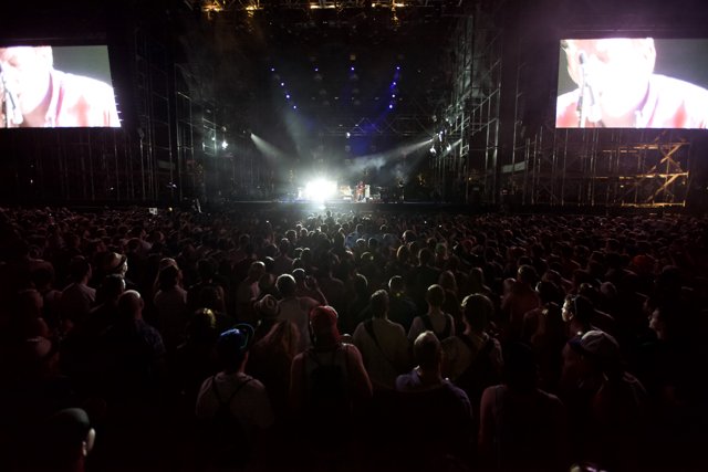 Coachella 2011: Epic Crowd Watching a Rock Concert