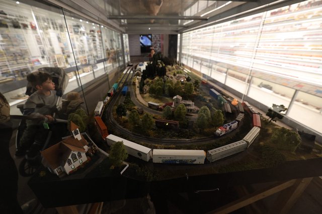 Model Train Layout Display at Sacramento Railway Museum