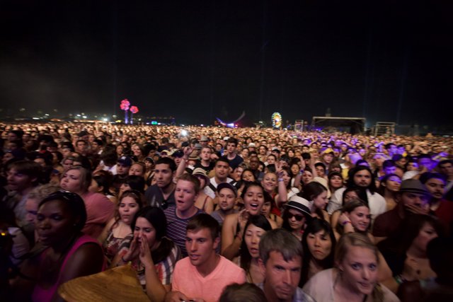 Coachella Vibes: Music and People under the Night Sky