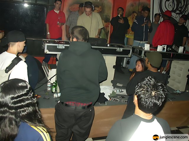 DJ rocks the club with a crowd of 18