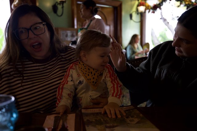 Family Dining Moment at Madonna Inn Restaurant