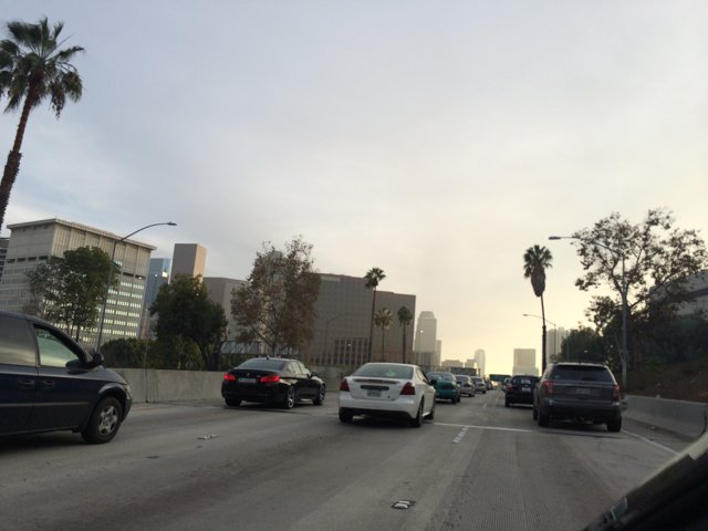 Rush Hour on the LA Freeway