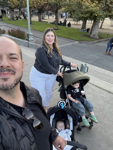 Family Stroll at the Music Concourse