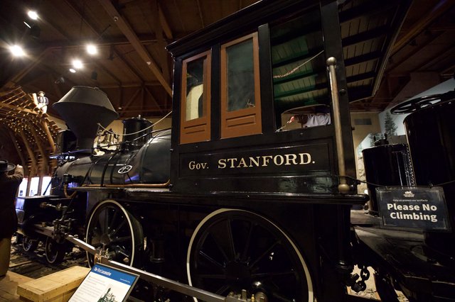 Historic Gov. Stanford Locomotive at Railroad Museum