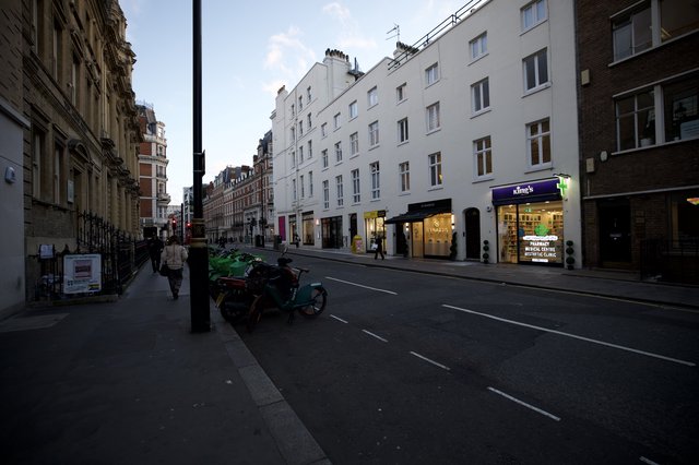 Early Morning Street Scene in Central London