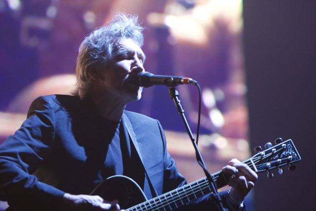 Roger Waters Entertains the Coachella Crowd with Guitar and Mic