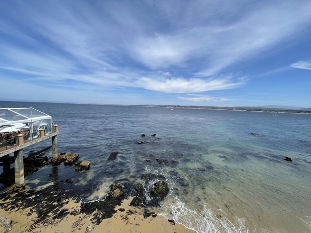 A Majestic View of the Ocean from the Monterey Pier