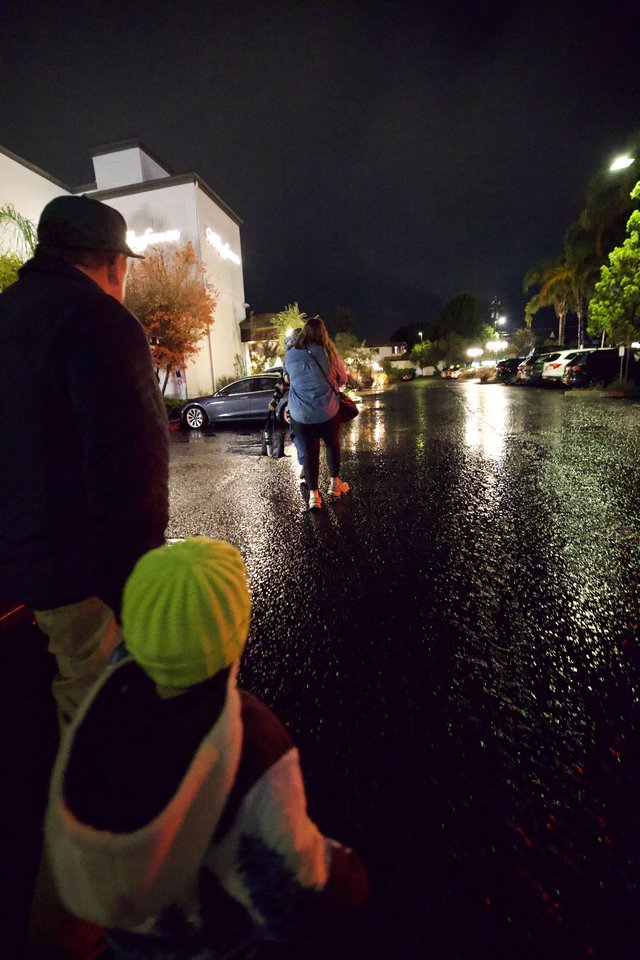 Night Walk Through Rain-Soaked Suburban Streets