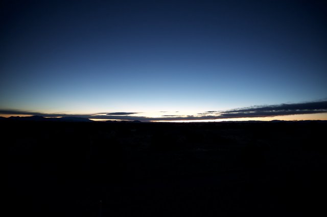 Twilight Over the New Mexico Desert Landscape