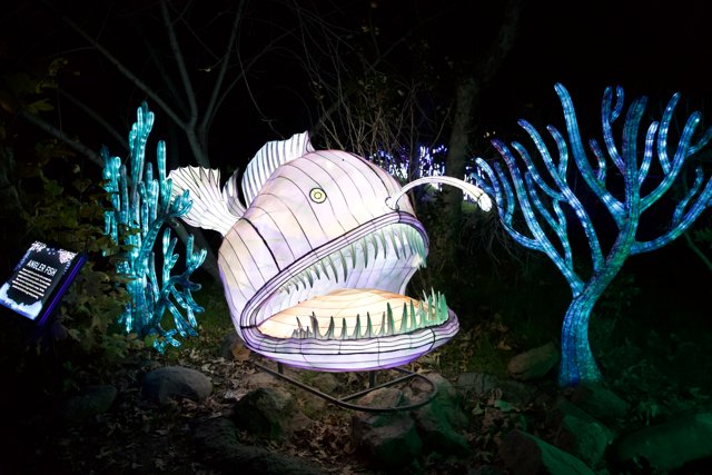 Luminescent Sea Life: An Artful Night at the Oakland Zoo
