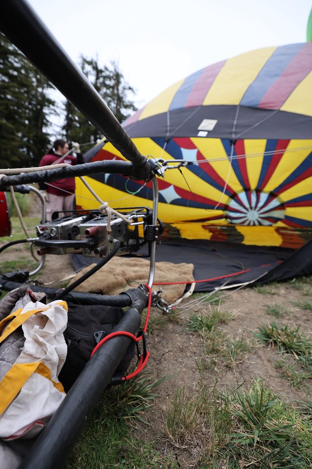Hot Air Balloon Inflation at Sonoma County Classic