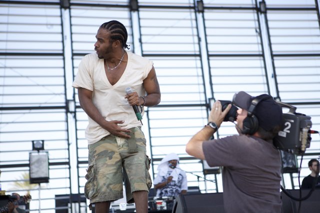Pharoahe Monch taking the stage at Coachella